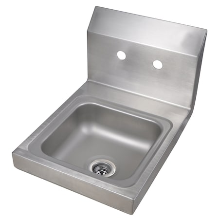 Bk Resources Space Saver Hand Sink Stainless Steel, 2 Holes 9"x9"x5" BKHS-W-SS